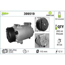 AC Compressor VALEO 399519 OE Ref 7711135104