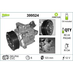 AC Compressor VALEO 399524 OE Ref 1854146
