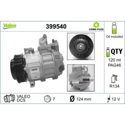 AC Compressor VALEO 399540 OE Ref 0002306211