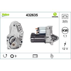 Starter Motor VALEO 432635 OE Ref 12412306700