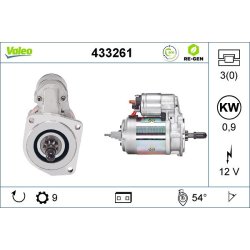 Démarreur VALEO 433261 pour VW OE 036911023A VALEO