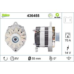 Alternateur VALEO 436455 pour RENAULT, référence OE 7700730363 VALEO