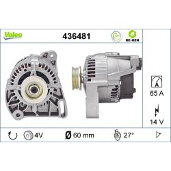 Alternateur VALEO 436481 pour FIAT, LANCIA OE 5895028 VALEO