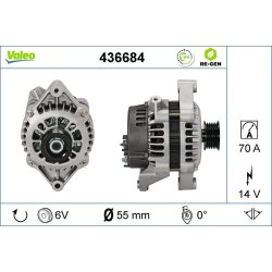 Alternator VALEO 436684 OE Ref 1204105