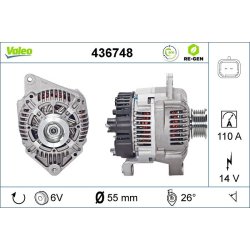 Alternator VALEO 436748 OE Ref 7700105539