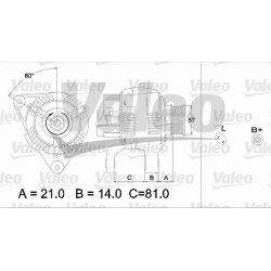 Alternator VALEO 437188 OE Ref 06B903016B