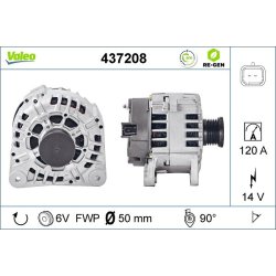 Alternateur VALEO 437208 pour MITSUBISHI, NISSAN, VAUXHALL et plus encore... VALEO