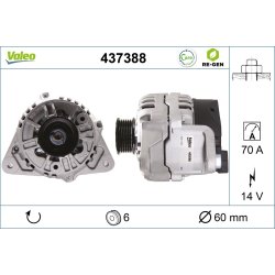 Alternator VALEO 437388 OE Ref 1001868