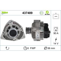 Alternator VALEO 437489 OE Ref 0101540802