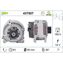 Alternator VALEO 437507 OE Ref 059903015R