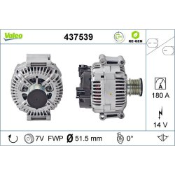Alternator VALEO 437539 OE Ref 04801250AA