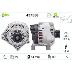 Alternator VALEO 437556 OE Ref 12317834160