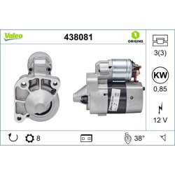 Démarreur VALEO 438081 pour DACIA, NISSAN, RENAULT, référence d'origine M002T13281 VALEO