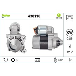 Démarreur VALEO 438110 pour NISSAN, RENAULT, OE 23300-00QAA VALEO