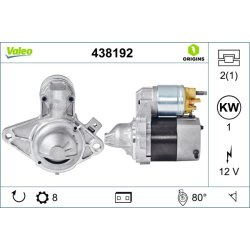 Démarreur VALEO 438192 pour CITROEN, PEUGEOT, TOYOTA OE 5802-AL