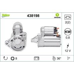 Starter Motor VALEO 438198 OE Ref 3110075F00