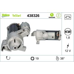Démarreur VALEO 438326 pour BMW Série 3, 5, 7, référence d'origine 12415A7E944 VALEO