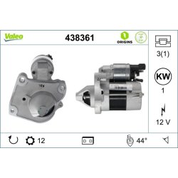 Starter Motor VALEO 438361 OE Ref 9812715380