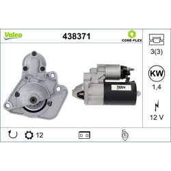 Démarreur VALEO 438371 pour DACIA, MERCEDES, NISSAN, RENAULT, VALEO