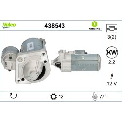 Démarreur VALEO 438543 pour VOLVO OE 31327066 VALEO