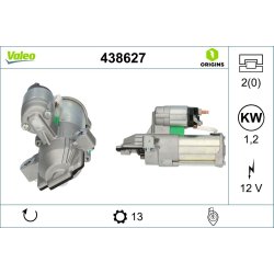 Démarreur VALEO 438627 pour FORD FOCUS OE 2190923