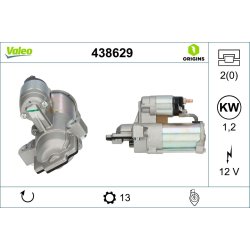 Démarreur VALEO 438629 pour FORD FOCUS OE 2239520