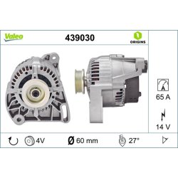 Alternateur VALEO 439030 pour FIAT, LANCIA OE 5895028 VALEO