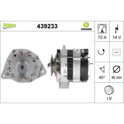 Alternateur VALEO 439233 VALEO