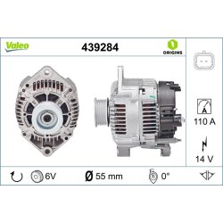 Alternateur VALEO 439284 pour RENAULT, référence OE 7700431944 VALEO