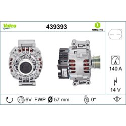 Alternator VALEO 439393 OE Ref 06B903016AA