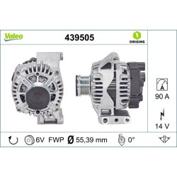 Alternator VALEO 439505 OE Ref 51787209