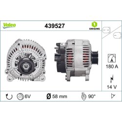 Alternator VALEO 439527 OE Ref 059903015R
