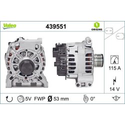 Alternator VALEO 439551 OE Ref 2661540902