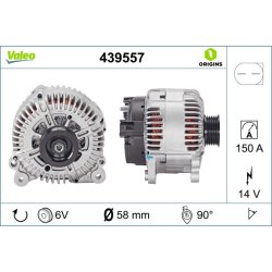 Alternateur VALEO 439557 pour AUDI A4 OE 059903016D VALEO
