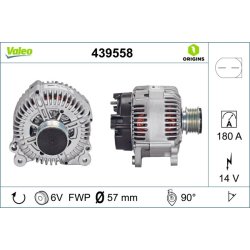 Alternator VALEO 439558 OE Ref 021903026L