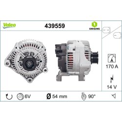 Alternator VALEO 439559 OE Ref 12317834160