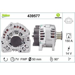 Alternateur VALEO 439577 pour RENAULT, GRAND, MEGANE, SCENIC VALEO