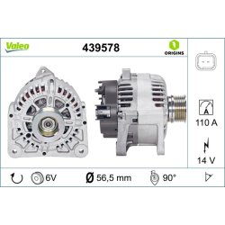 Alternateur VALEO 439578 pour DACIA, RENAULT, OE 7711368385 VALEO