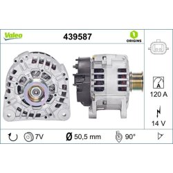 Alternator VALEO 439587 OE Ref 7711368603