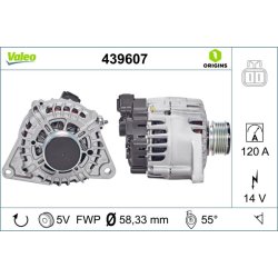 Alternator VALEO 439607 OE Ref 373002A100