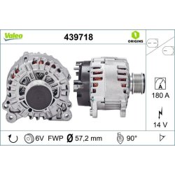 Alternator VALEO 439718 OE Ref 03L903023B