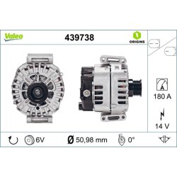 Alternator VALEO 439738 OE Ref 0009067900