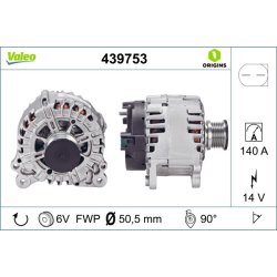 Alternator VALEO 439753 OE Ref A0009060700