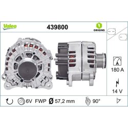 Alternator VALEO 439800 OE Ref 059903017P