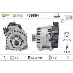 Starter Generator VALEO 439864 OE Ref 9807995580