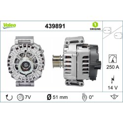 Alternator VALEO 439891 OE Ref 0009060903