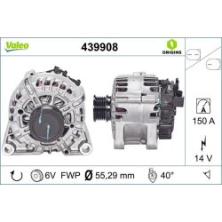 Alternator VALEO 439908 OE Ref 1707065
