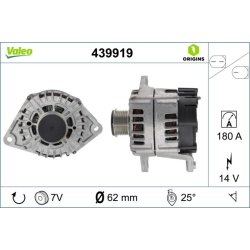 Alternator VALEO 439919 OE Ref 5801591939