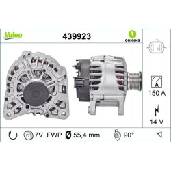 Alternator VALEO 439923 OE Ref 231004BE0A