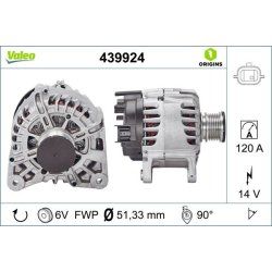Alternator VALEO 439924 OE Ref 231004BB0C